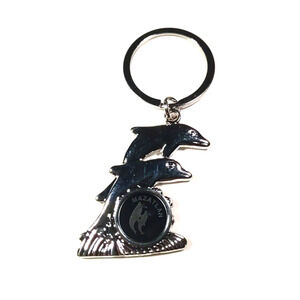 Mazatán Dolphin Silver Tone Keychain